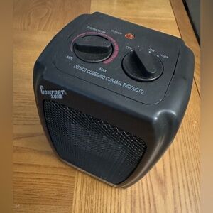 Comfort Zone Portable Ceramic Heater 1500 Watts Safety Cutoff Switch